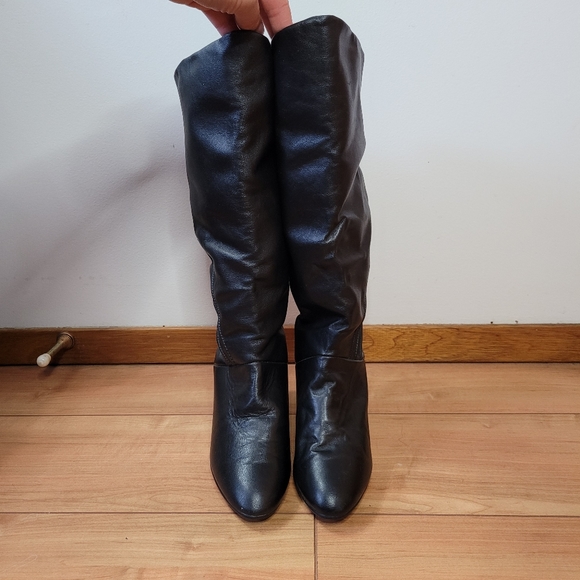 Kinney, Black leather heeled boots - Picture 14 of 16